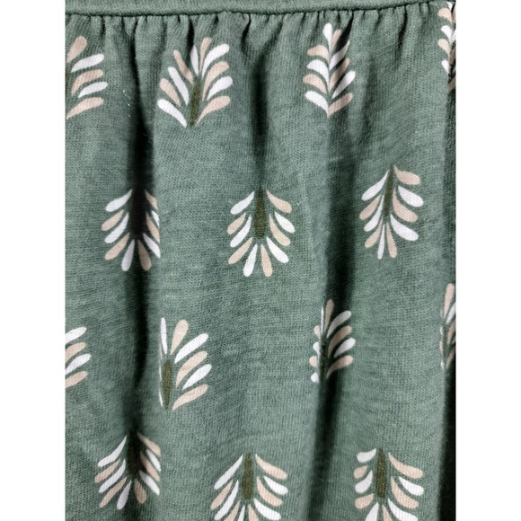 Croft Barrow Plus Size XXL Womens Green Print Short Sleeve‎ Blouse Top - Picture 3 of 7